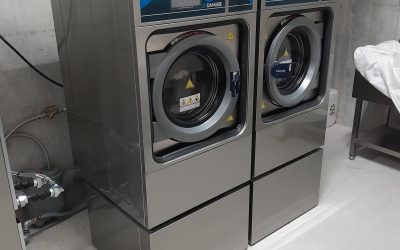 Installation de deux laveuses et d’un séchoir